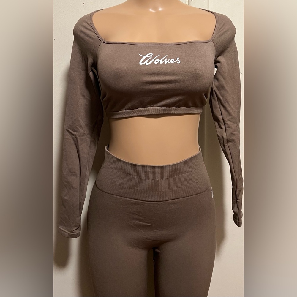 Darc Sport - Everson Seamless Top & Gracie Flare Scrunch Leggings - Mojave Brown